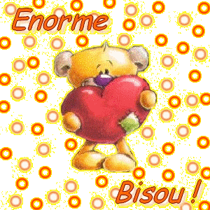 Gif animé énormes bisous